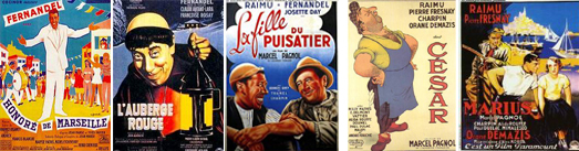 affiches films Fernandel et Pagnol