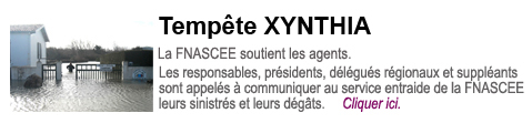 Temp�te XYNTHIA - La FNASCEE soutient les agents (JPEG)