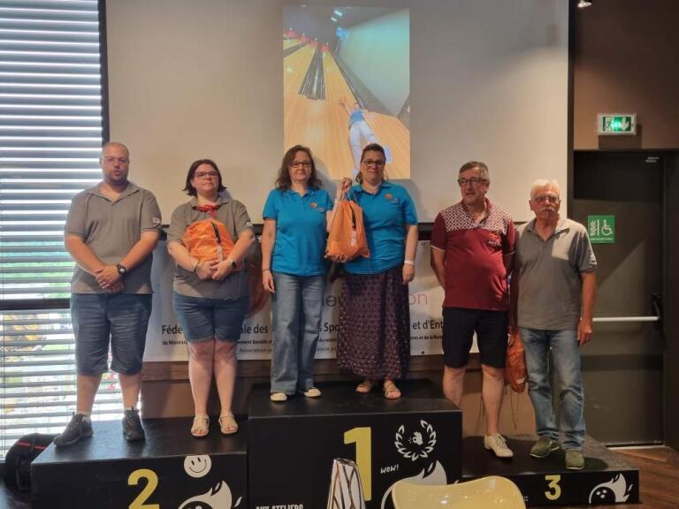 le podium des 3 equipes de consolantes